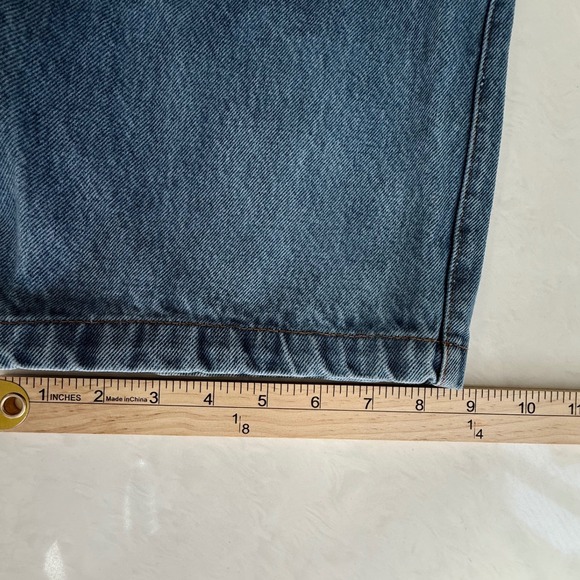 RCCSKATE Mens Denim Jeans Size XS Baggy Wide Leg Y2K Skate Pants Streetwear - Picture 11 of 12